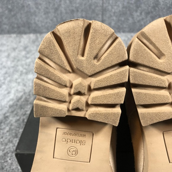 Blondo Waterproof Chelsea Booties Womens 8.5 M Beige Suede Lug Sole Ankle - Picture 16 of 16